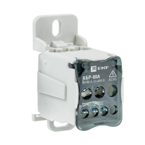 Блок распред. (кросс) крепеж на панель и din кбр-80 a EKF plc-kbr80 - фото 295