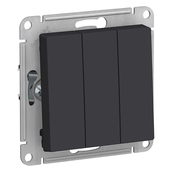 Выключатель 3кл с/у карбон механизм AtlasDesign Systeme Electric ATN001031 - фото 6033