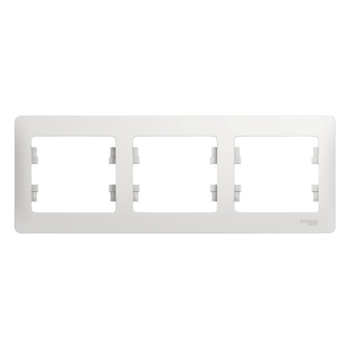 Рамка 3гн белый Glossa Systeme Electric (15) GSL000103 - фото 6085