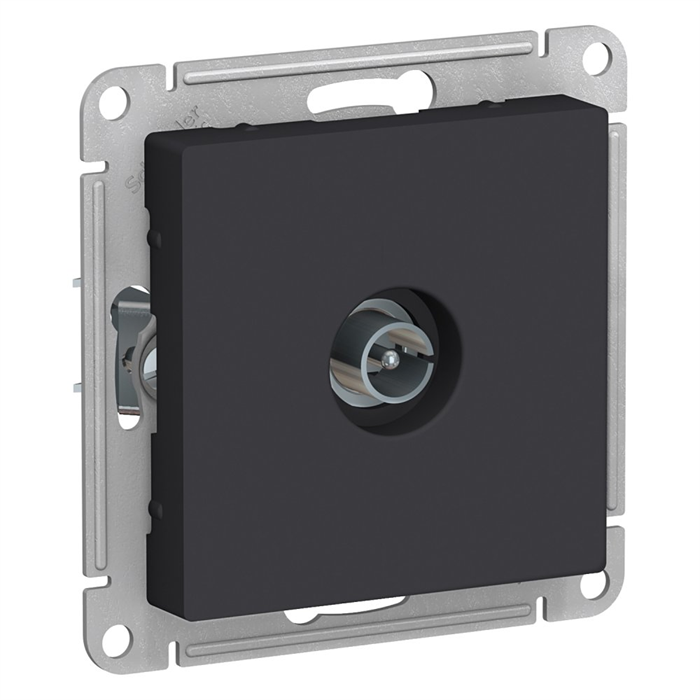 Розетка 1гн ТВ коннектор с/у карбон механизм AtlasDesign Systeme Electric ATN001093 - фото 6091