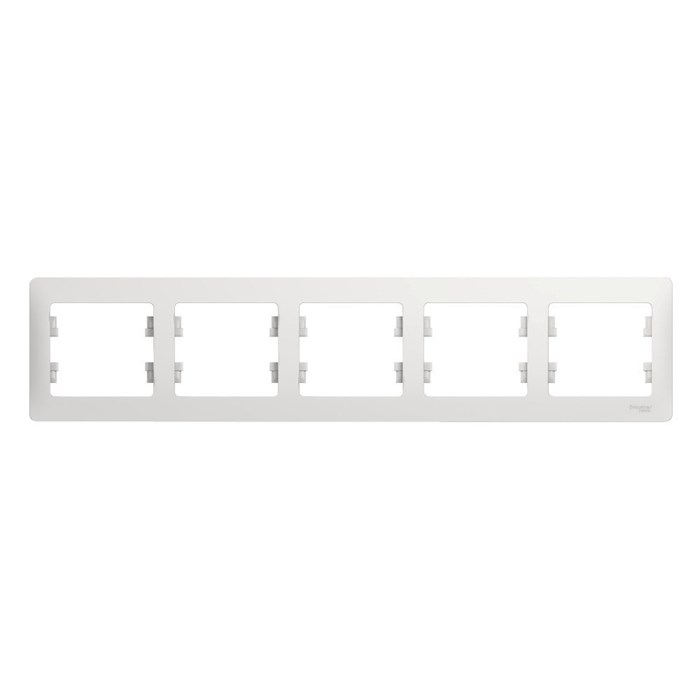 Рамка 5гн белый Glossa Systeme Electric (1/5/30) GSL000105 - фото 6092