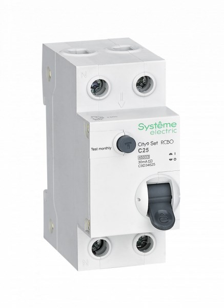 Дифф. автомат 25А 30мА 4,5кА C АС City9 Systeme Electric (1/6) C9D34625 - фото 882