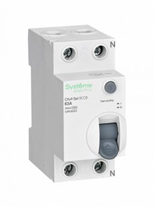 УЗО 2Р 63А 30мА 4,5кА AC City9 Systeme Electric C9R36263