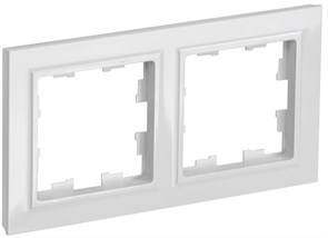 BRITE Рамка 2-местная РУ-2-БрБ белая IEK BR-M22-K01