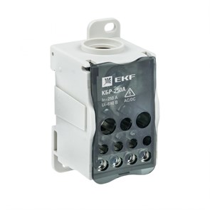 Блок распределительный кросс крепеж на панель и din кбр-250a, EKF plc-kbr250 plc-kbr250