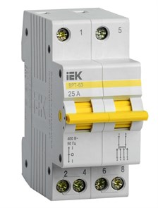 Трехпозиционный переключатель 2Р 25А ВРТ-63 IEK MPR10-2-025