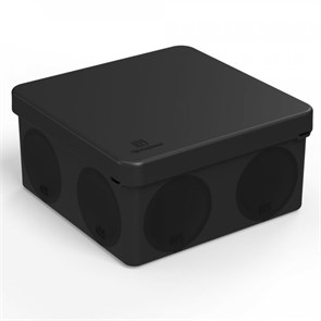 Коробка распределительная (HF) 100х100х50 черная IP66 Промрукав 60-0300-9005 (66) 60-0300-9005