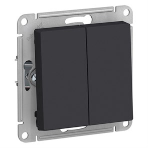 Выключатель 2кл с/у карбон механизм AtlasDesign Systeme Electric ATN001051