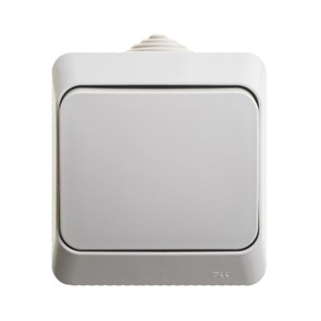 Выключатель 1кл о/у серый IP44 Этюд Systeme Electric (1/14) BA10-041C