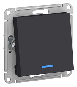 Выключатель 1кл с подсв с/у карбон механизм AtlasDesign Systeme Electric ATN001013