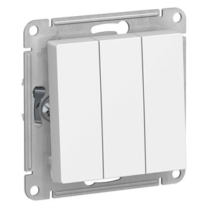 Выключатель 3кл с/у белый механизм AtlasDesign Systeme Electric (1/20) ATN000131