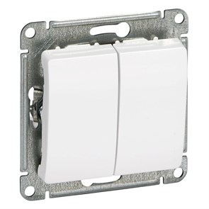 Выключатель 2кл с/у белый механизм Glossa Systeme Electric GSL000151