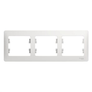 Рамка 3гн белый Glossa Systeme Electric (15) GSL000103