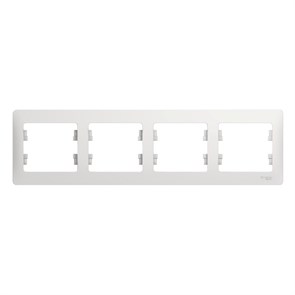 Рамка 4гн белый Glossa Systeme Electric (1/15) GSL000104