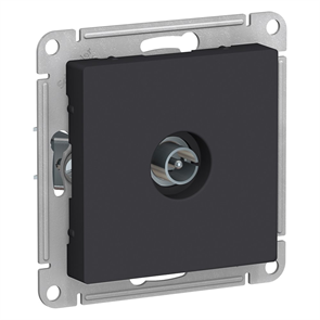 Розетка 1гн ТВ коннектор с/у карбон механизм AtlasDesign Systeme Electric ATN001093