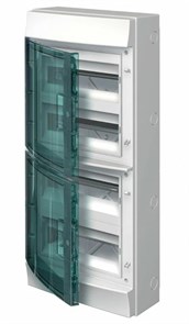 Бокс настенный Mistral41 48М зеленая прозрачная дверь (с клемм) 1SPE007717F 0721