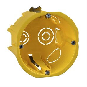 Коробка для скрытого монтажа 71x71x68x45мм для полой стены пластик желтый ip20 Schneider Electric(1/210) IMT35150
