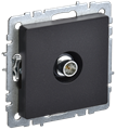 BRITE Розетка TV оконечная РТВ11-0-БрЧ черный IEK BR-A10-O-K02 - фото 4453