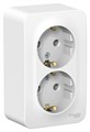 Розетка 2гн с З/К о/у белый изол.пласт. 16А IP20 Blanca Systeme Electric (1/8) BLNRA010211 - фото 5633