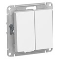 Переключатель 2кл промеж с/у белый механизм AtlasDesign Systeme Electric ATN000173 - фото 5943