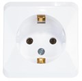 Розетка 1гн с З/К о/у белый 16А IP20 Этюд Systeme Electric (1/17/136) PA16-003B - фото 5968